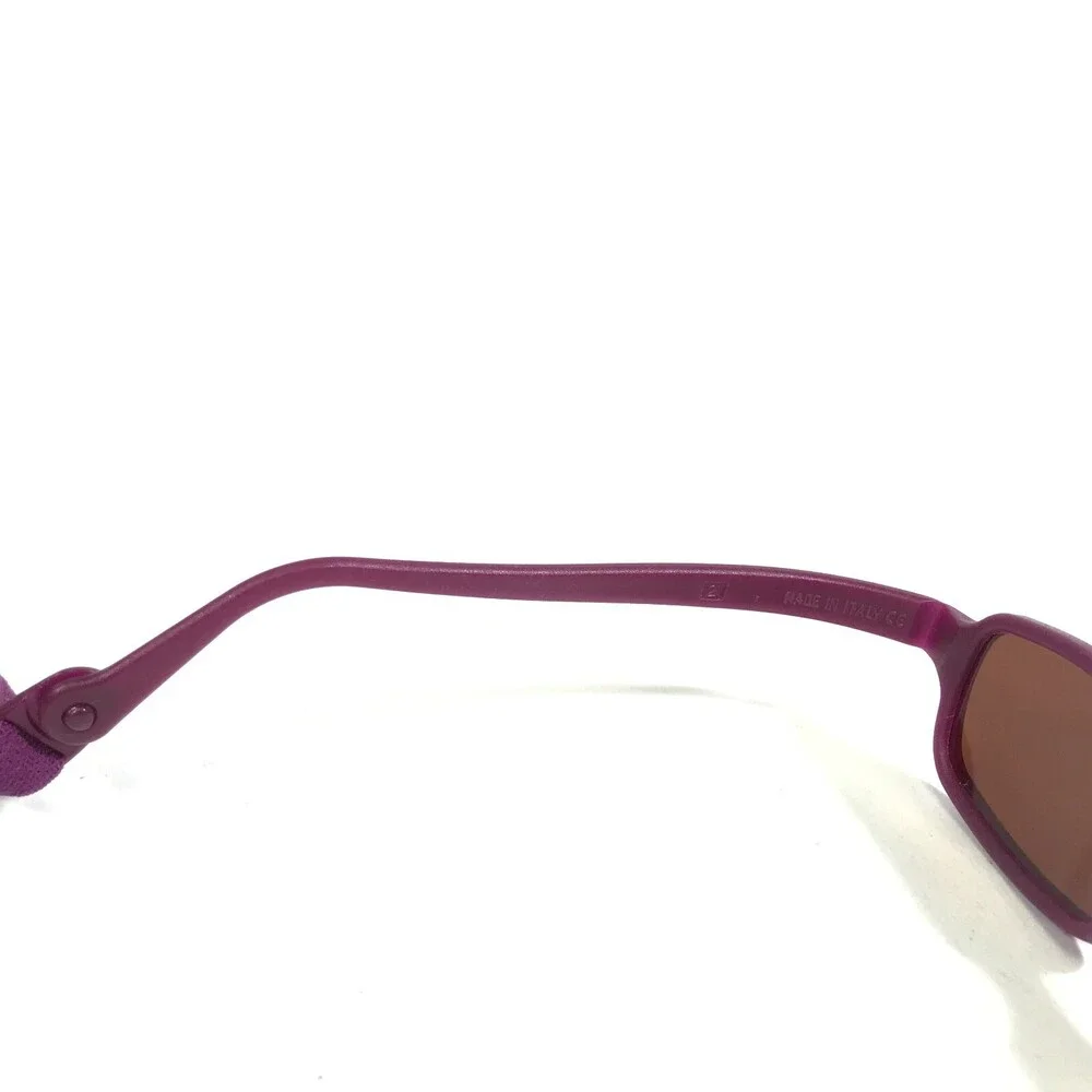 Miraflex Sunglasses NEW BABY 2 Purple Rectangular Frames with Red Lenses